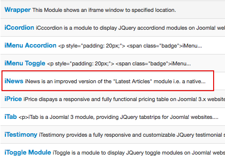 Arashtad News; Improved Latest Article Module for Joomla 3