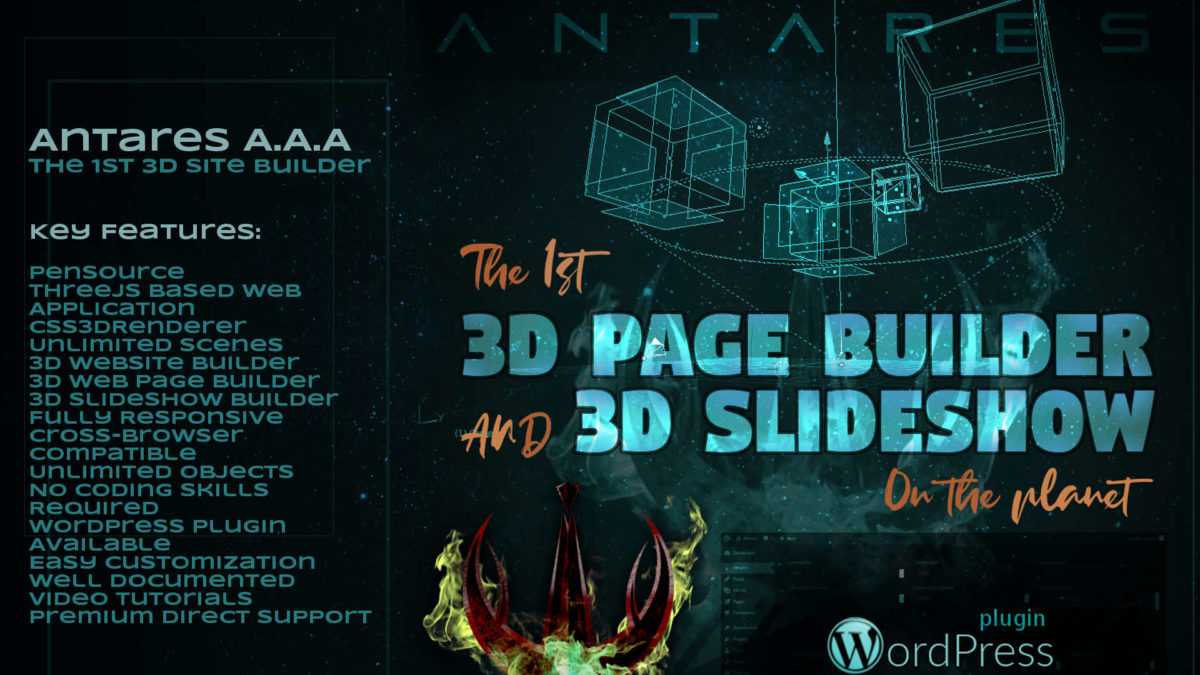 Antares 3D Page Builder and 3D Slideshow