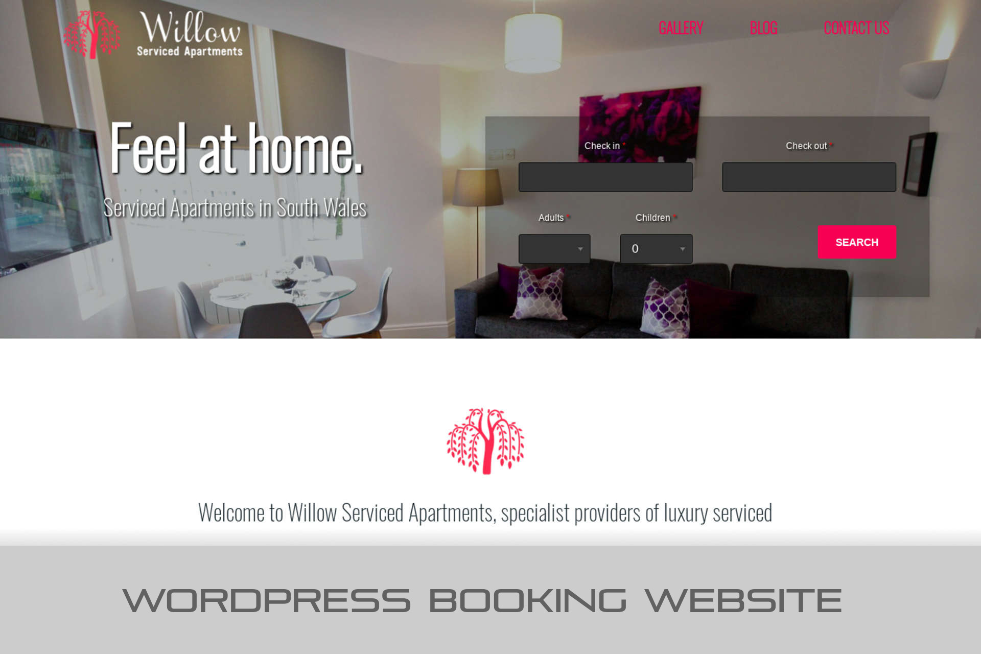 WordPress Booking Website